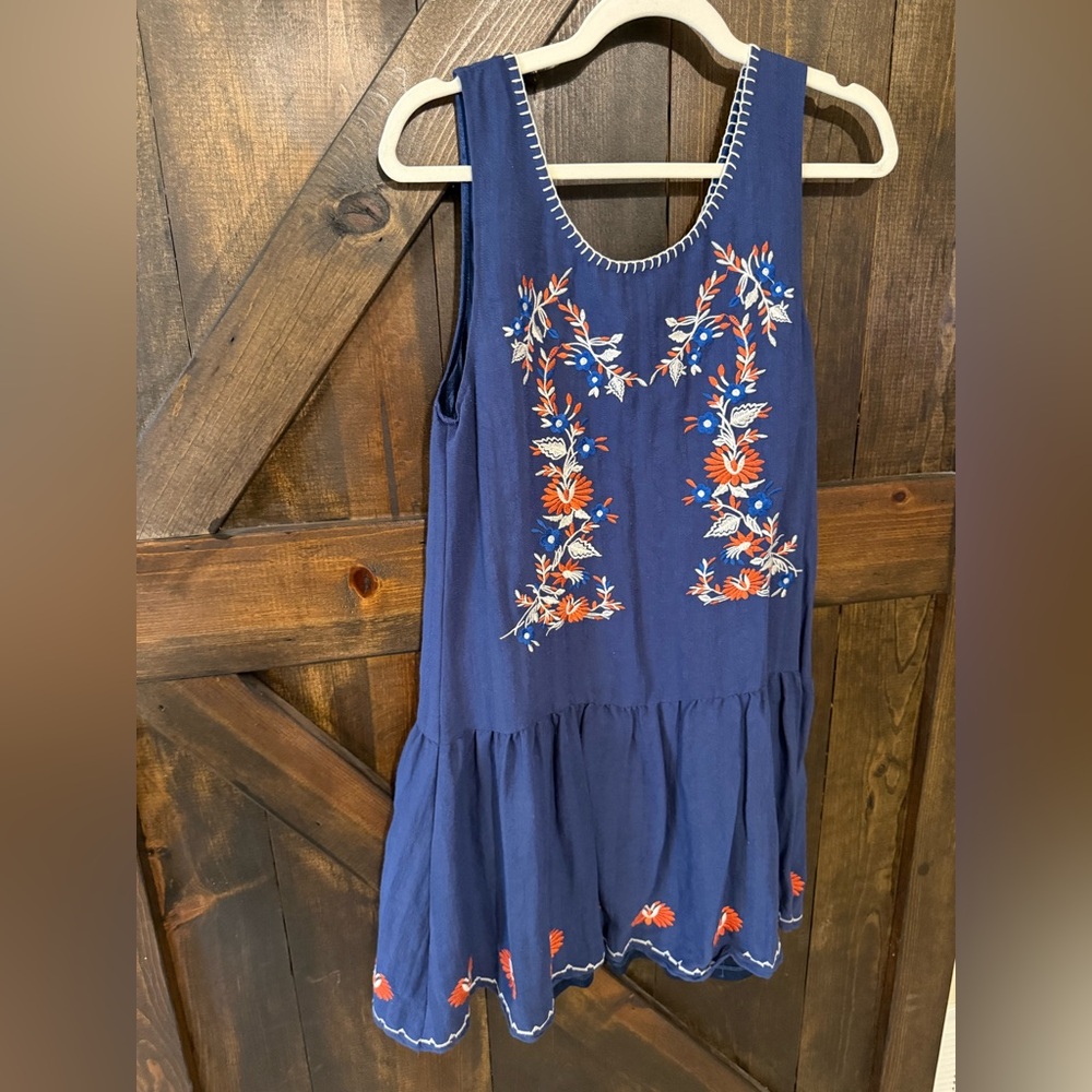 Anthropologie embroidered dress